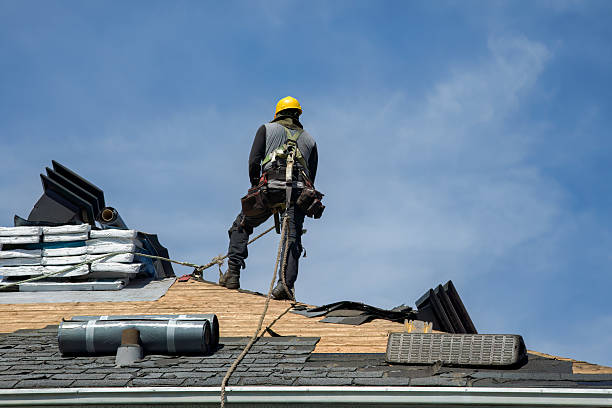 Professional Roofing technician working in Zebulon, NC